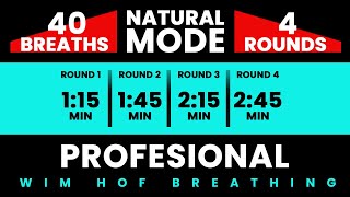 Professional Wim Hof Guided Breathing  4 Rounds  40 Breaths  Pure Breathwork No Frequencies [upl. by Name]