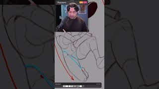 Common mistake when drawing dynamic legs  kaycem on Twitch [upl. by Renato]