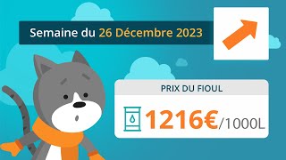 Prix ​​du fioul domestique  semaine du 26 décembre 2023 [upl. by Ruthi959]