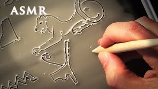 ASMR Egyptian Hieroglyphs Carving on Wax Tablet  1 hour Soft Spoken [upl. by Eipper922]