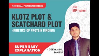 Klotz reciprocal and Scatchard Plot I Protien Binding I Physical PharmaceuticsI [upl. by Rehtnug]