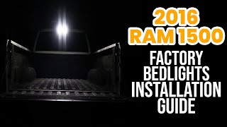 Episode 14 2016 RAM 1500  Factory Bed Lights Installation Guide  the Build by Infotainmentcom [upl. by Hashim588]