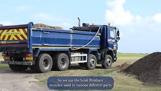 Seaton Carew Golf Club uses recycled sand produced by Scott Bros sustainable urban quarry [upl. by Oiram203]