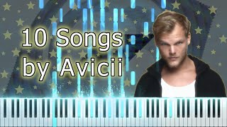 Top 10 Songs by Avicii on Piano [upl. by Amandi764]