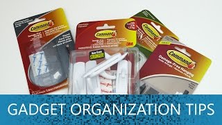 Gadget Organization Tips using 3M COMMAND STRIPS [upl. by Garett265]