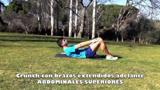 Personal Running  ABDOMINALES crunch con brazos extendidos hacia delante [upl. by Wilbert]