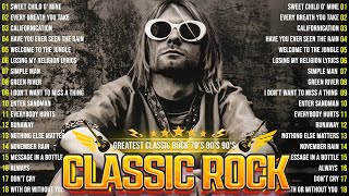 Best Classic Rock Ultimate Full Album 70s 80s 90s🔥Guns N Roses The Beatles Led Zeppelin Queen [upl. by Annawoj]