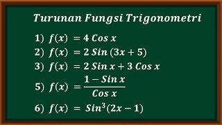 Turunan fungsi trigonometri [upl. by Hofmann]