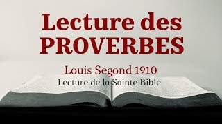 PROVERBES Bible Louis Segond 1910 [upl. by Romo122]