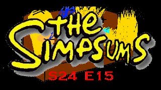 The Simpsums  Season 24 Ep 15 quotBlack Eyed Pleasequot [upl. by Neelear]