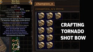 POE Short Guide to Crafting a 100 Divine TS Bow Vaal Gamble◆◆expensive [upl. by Kacerek]