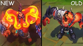 All Dr Mundo Skins NEW and OLD Texture Comparison Rework 2021 League of Legends [upl. by Annaeed92]