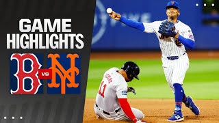 Red Sox vs Mets Game Highlights 9324  MLB Highlights [upl. by Fleta]