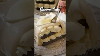 Sesame Cake cake dessert Baking Cooking food DIY Colorful tastycake foodart [upl. by Eleazar]