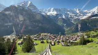 Alps Mountain Views from Mürren amp Gimmelwald Switzerland  Swiss Traveling  Interlaken Laterbrunnen [upl. by Talbot95]