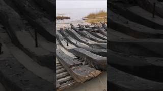 After storm in the Baltic Sea an ancient shipwreck of the17th century washed ashore ship history [upl. by Otto]