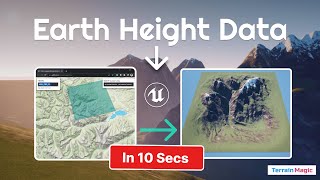 Get Real World Height Data into Unreal Engine Landscapes in Seconds via TerrainMagic [upl. by Adnaral775]