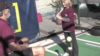 Fastpitch Softball 6 YearOld Learning How to Hit [upl. by Kcaj]