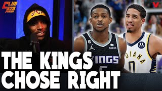 Jeff Teague says Kings picking DeAaron Fox OVER Tyrese Haliburton with Pacers trade was RIGHT MOVE [upl. by Sadoc652]