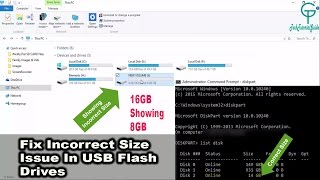 How To Fix Incorrect Storage Size Problem On USB PendriveMemory Card [upl. by Uball]