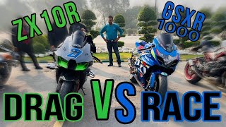 GIXXER 1000 Stage 3 tuned VS ZX10r Stage 3 Tuned Superwings13 [upl. by Nyla873]