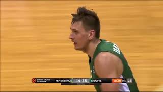 Edgaras Ulanovas highlights FenerbahceZalgiris 8082 [upl. by Branham937]