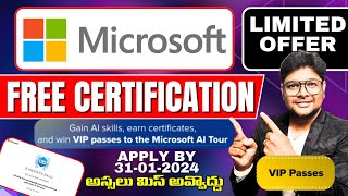 💥Microsoft AI Odyssey Certification 2024  Microsoft Free Courses Certification in NEW YEAR  Vidhey [upl. by Maximilian]