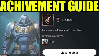 Space marines 2 How to quotcustomize a full armor set for one classquot bespoke achievement guide [upl. by Fogel]