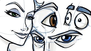 How to Draw Eyes for Comic and Cartoon Characters [upl. by Medovich]