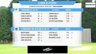 StourportOnSevern CC 1st XI v Pershore CC 1st XI [upl. by Anerok]