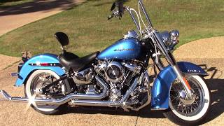 2018 Harley Davidson Softail Deluxe FLDE FISHTAILS [upl. by Wailoo]