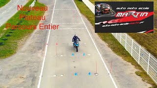 Nouveau Plateau moto 20212024 parcours en entier évitement à droite [upl. by Cchaddie551]