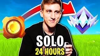 Solo Bronze to Unreal in ONE STREAM 24 Hours Fortnite Ranked [upl. by Gosnell]