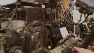 La linotype en action [upl. by Triny]