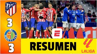 ATLÉTICO DE MADRID y GETAFE empataron 33 en un electrizante partido en Madrid  La Liga [upl. by Maffei992]