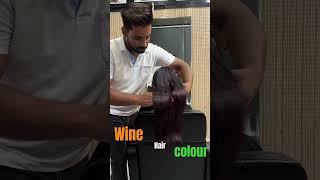 🍷 Wine Hair Colourshorts hair haircut hairstyle [upl. by Lipkin]