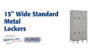 Lockerscom  15quot Wide Standard Metal Lockers [upl. by Gnahc100]