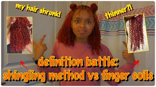 definition battle shingling method vs finger coils  aliyah s [upl. by Anneres]