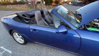 PCARMARKET Auction 35KMILE 1992 PORSCHE 968 CABRIOLET 6SPEED COBALT BLUE METALLIC [upl. by Aelyak]