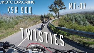 ✅ Yamaha XSR 900 Akrapovic vs MT07 Moto Cage ✔️ Road Racing🏁 🇵🇹 [upl. by Anelis419]