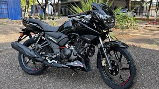 Unboxing Apache RTR 160 2V Dark Edition 🔥  Complete Review [upl. by Aihsekal]