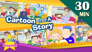 How old are youMore Kids Cartoon story step A  Learn English  Collection of Easy conversation [upl. by Lorollas]