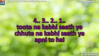 Dosti Junoon Band Video Karaoke Lyrics [upl. by Kcirad]