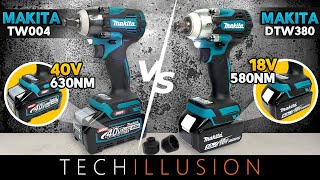 ðŸ”¥WELCHER IST BESSER Makita 18V vs 40V Akku SchlagschrauberðŸ˜±  Makita DTW300Z vs TW004GZ [upl. by Norwood]