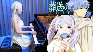 Sousou no Frieren ED「Anytime Anywhere  milet」Rus Piano Cover 💐Frieren Beyond Journeys End [upl. by Ayotel]