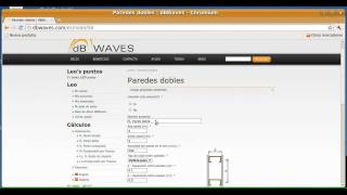Cálculo de aislamiento acústico de paredes dobles con dBWaves [upl. by Riehl]
