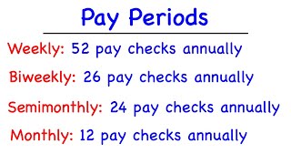 Pay Periods [upl. by Erb]