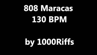 808 Maracas Metronome  130 BPM  Beats Per Minute [upl. by Ralph764]