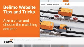 Belimo Website Tips amp Tricks Valve Sizing amp Selection Tool [upl. by Rimaj]