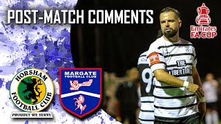 POSTMATCH COMMENTS FA CUP 3QR REPLAY Horsham FC A  1st October 2024 [upl. by Patrizius]